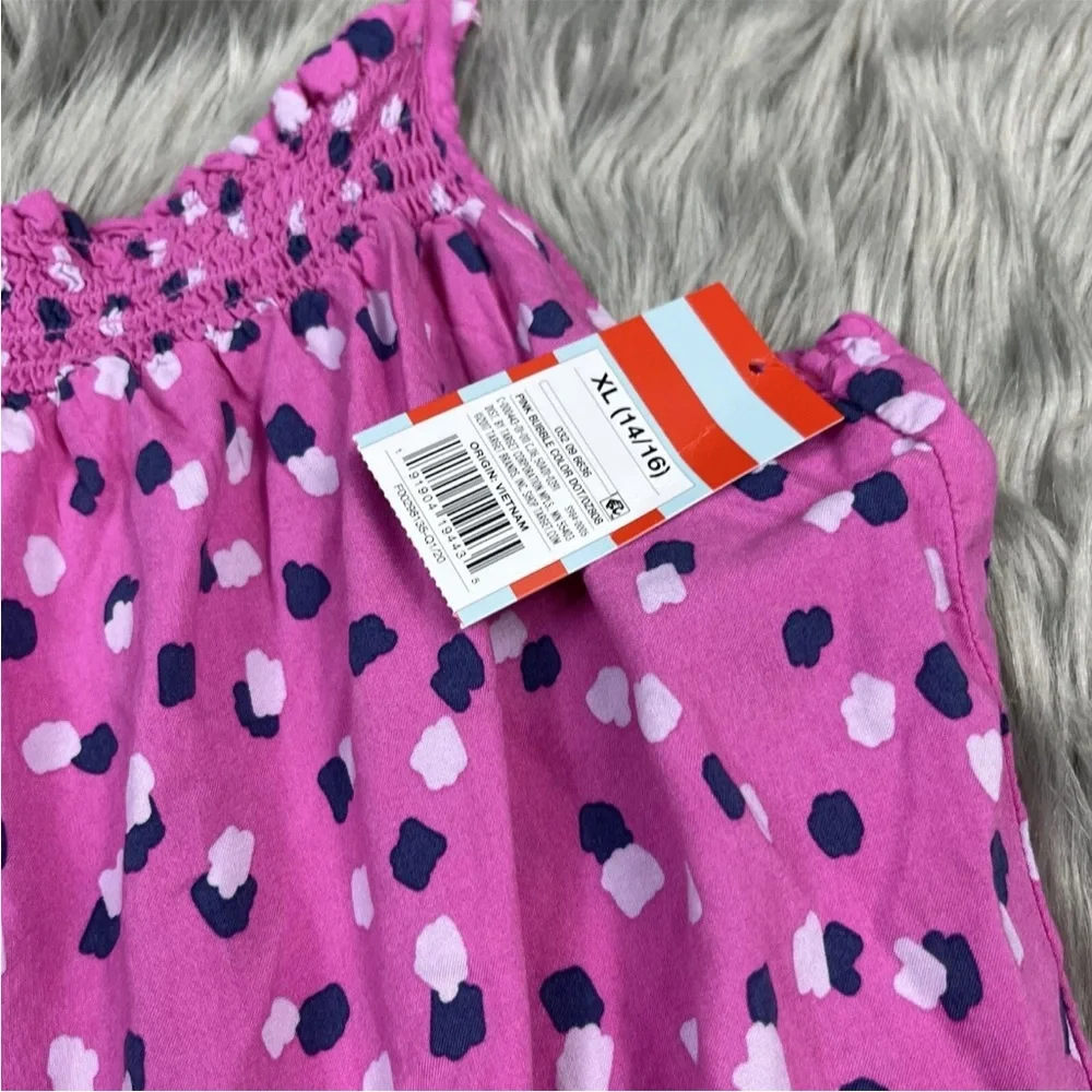 Cat & Jack Girls Pink Bubble Color Dot Romper Size XL